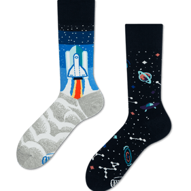 Space Trip Socks by Many Mornings