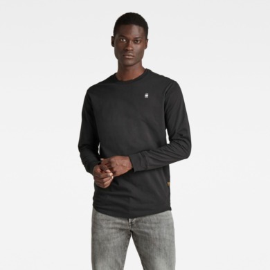 G-STAR RAW Lash Langarm T-shirt dk black