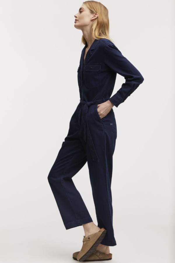 DENHAM Jamie Jumpsuit Dark Indigo Tencel