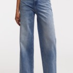 Keira Flare Marlene Jeans by Denham - weite Jeans für Frauen mit ausgestelltem Bein in mittelheller Waschung