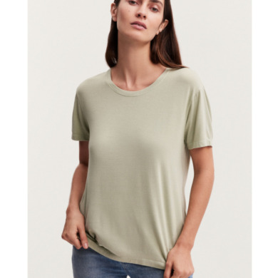 DENHAM Emma T-shirt Swap Green