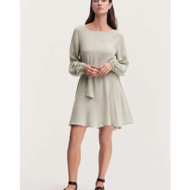 DENHAM Rosie Premium Tencel Dress Swamp Green