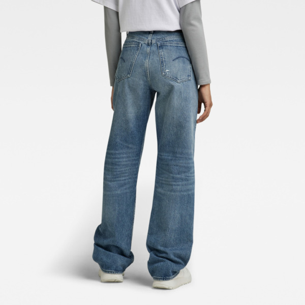 G-STAR RAW Tedie Ultra High Straight Fit Jeans Sun Faded Air Force Blue