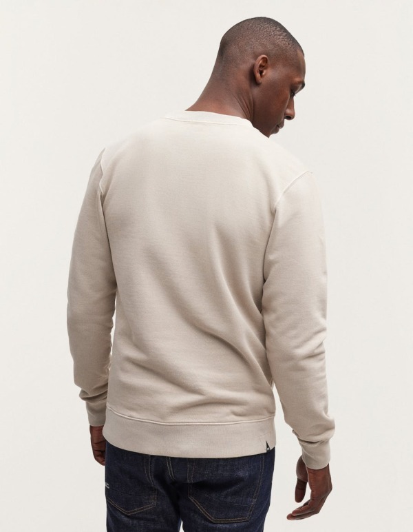 DENHAM Applique Sweater Pure Beige