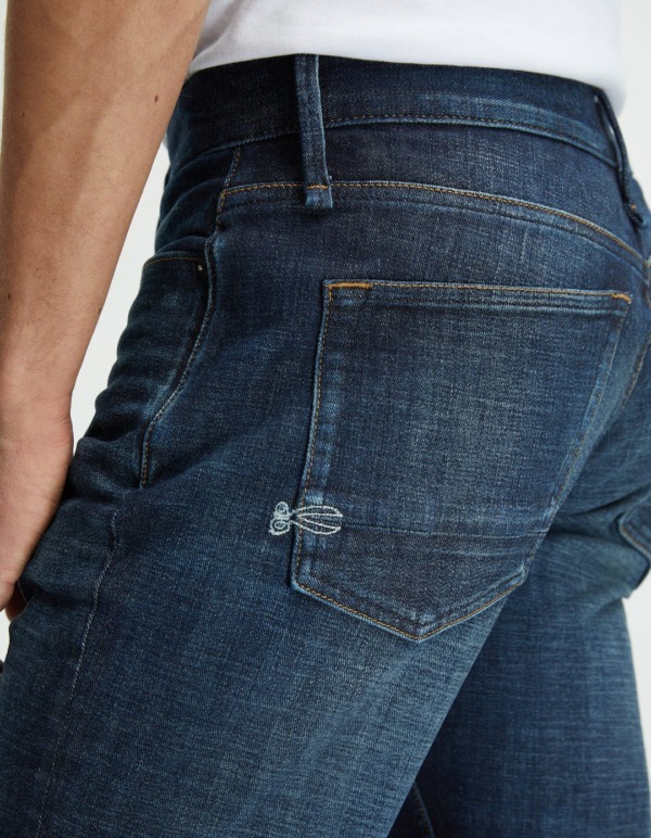 DENHAM Ridge Authentic Crosshatch Straight Fit Jeans