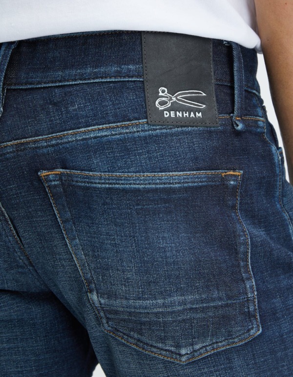 DENHAM Ridge Authentic Crosshatch Straight Fit Jeans