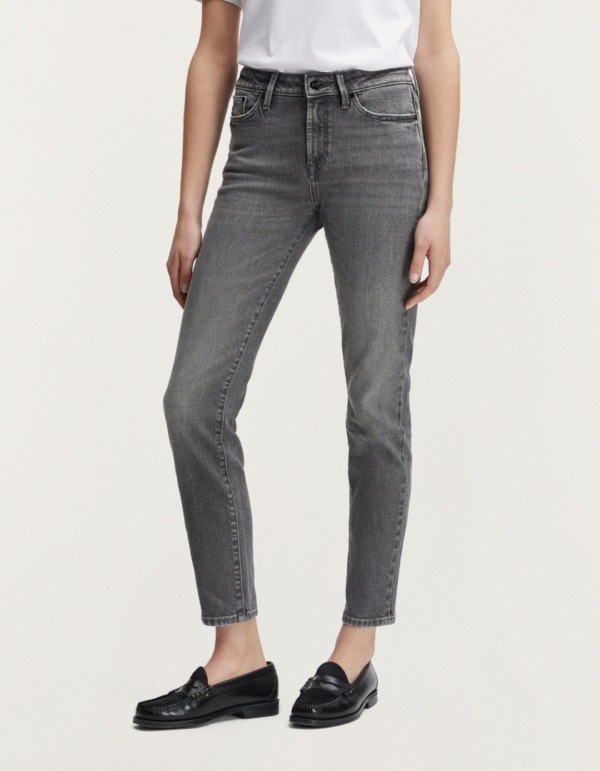 DENHAM Jolie Authentic Soft Grey Straight Fit Jeans