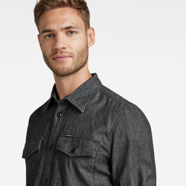 G-STAR RAW Marine Slim Shirt Jet Black