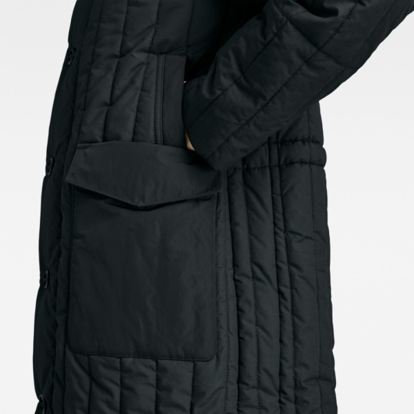 G-STAR RAW Long Puffer Vertical Quilted Jacket