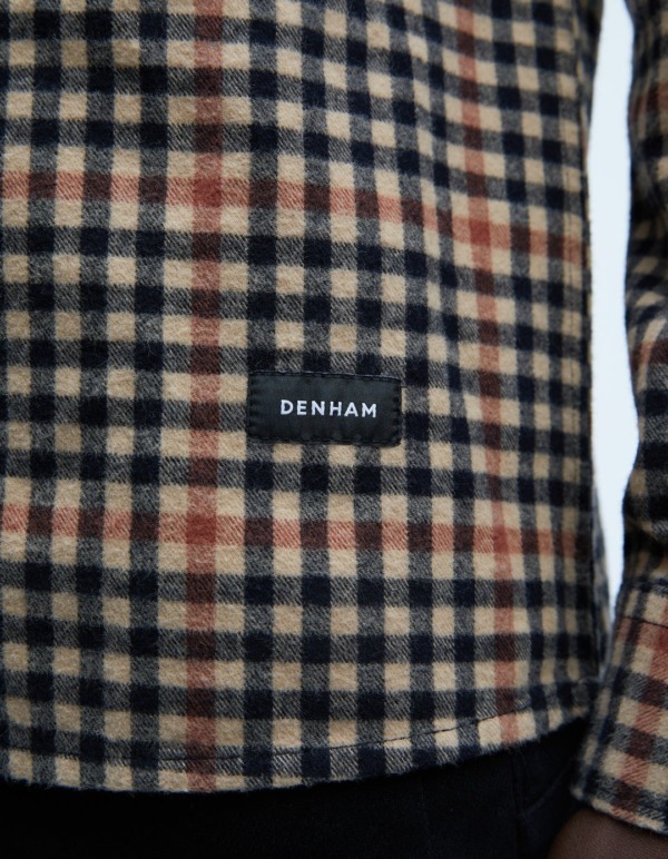 DENHAM Brooklyn Premium Brushed Check Overshirt
