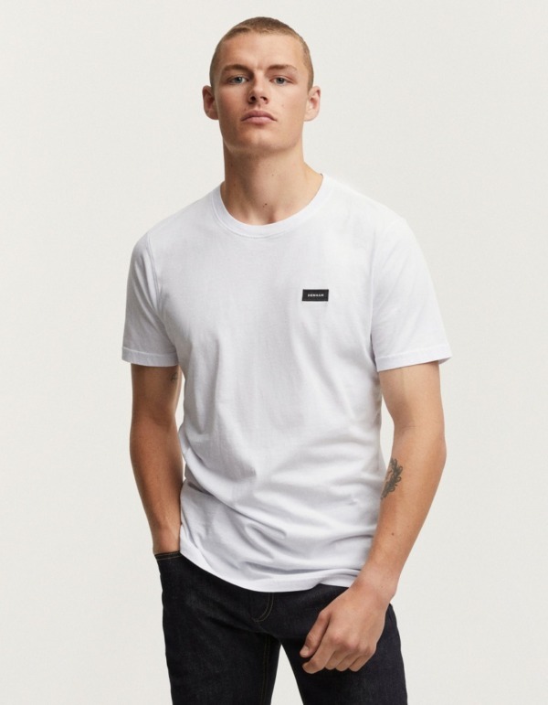 DENHAM Slim Tee White
