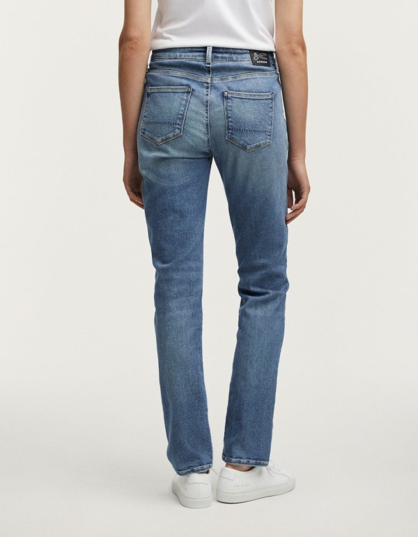 DENHAM Jolie Authentic Medium Indigo Straight Fit Jeans