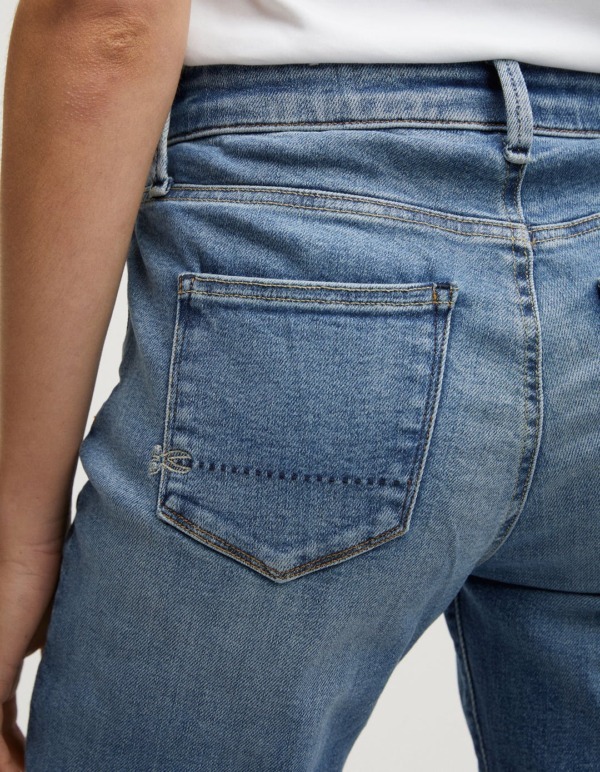 DENHAM Jolie Authentic Medium Indigo Straight Fit Jeans