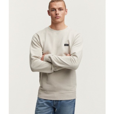 DENHAM Slim Sweater Silver Lining