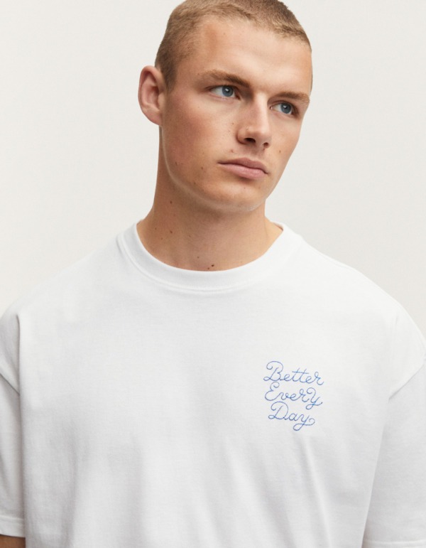 DENHAM DXC Better Everyday White Tee