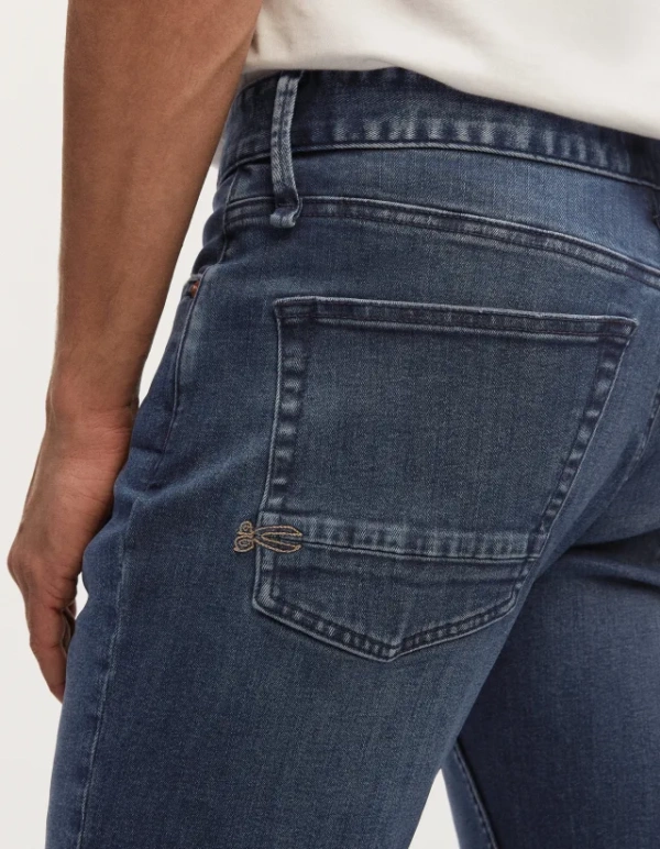 DENHAM Razor Slim Fit Blue Black Worn