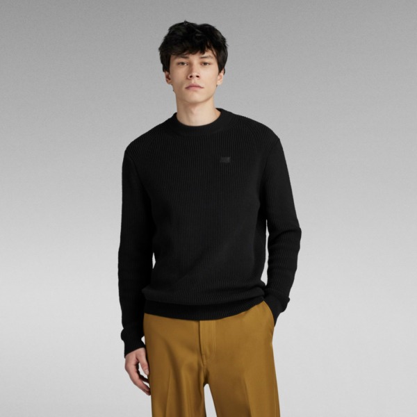 G-STAR RAW Pullover Knitted Sweatshirt dk black