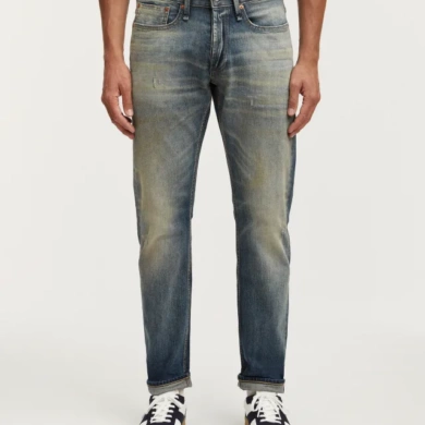 DENHAM Ridge Selvedge Authentic Heavy Worn Straight Fit Jeans