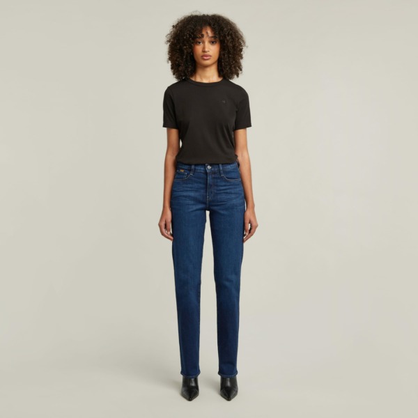 G-STAR RAW Strace Straight Fit Jeans Worn In Aster Blue