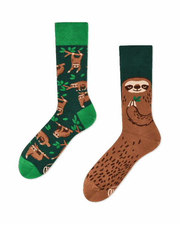 Sloth Life Socks by Many Mornings