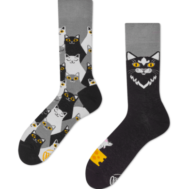 Black Cat Socks by Many Mornings