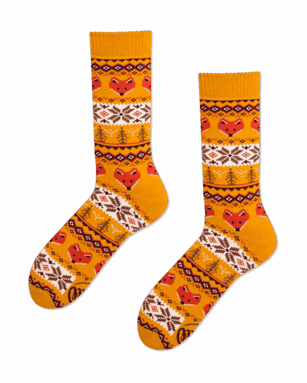 Warm Fox Socks by Many Mornings