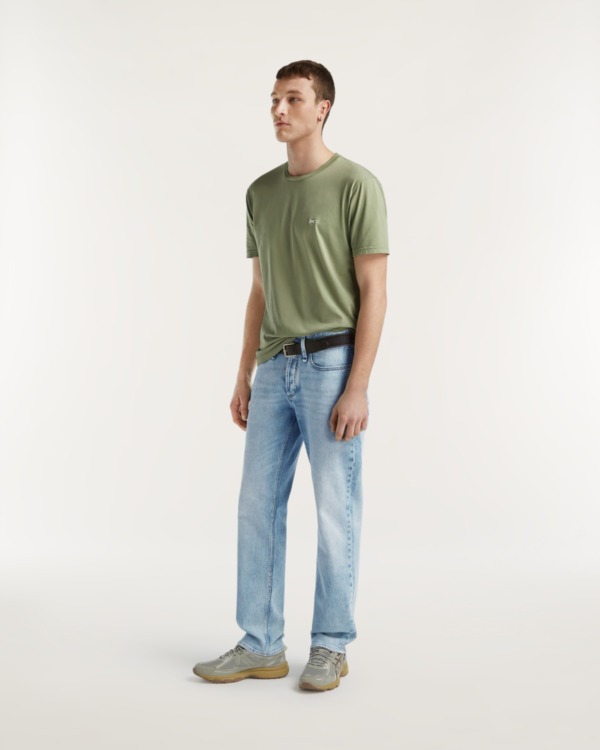 DENHAM Ridge Classic Light Worn Straight Fit Jeans