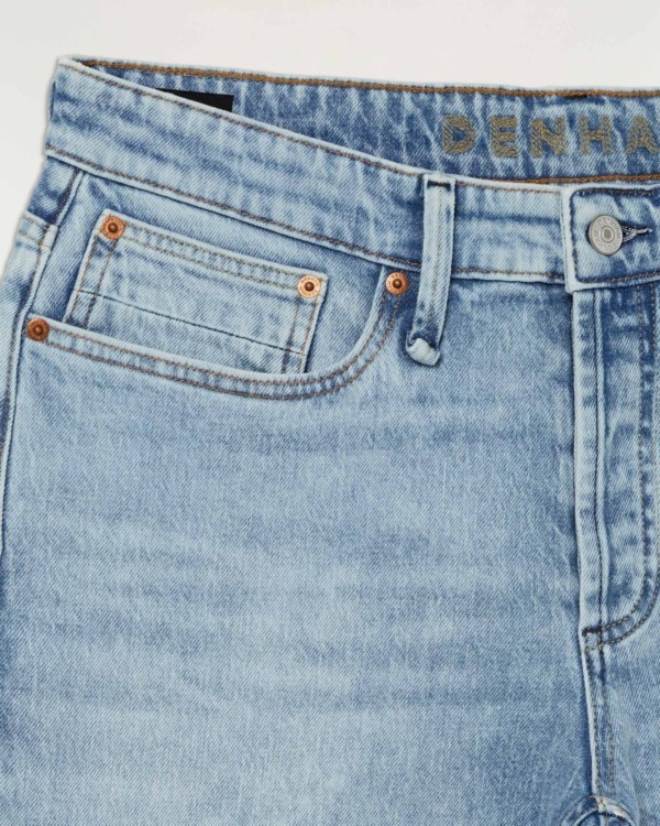 DENHAM Ridge Classic Light Worn Straight Fit Jeans