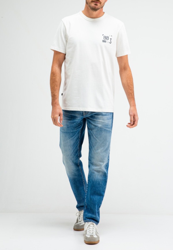 BUTCHER OF BLUE Army Stencil Tee Titan White