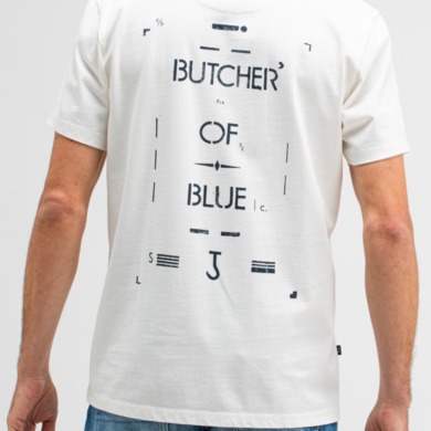 BUTCHER OF BLUE Army Stencil Tee Titan White