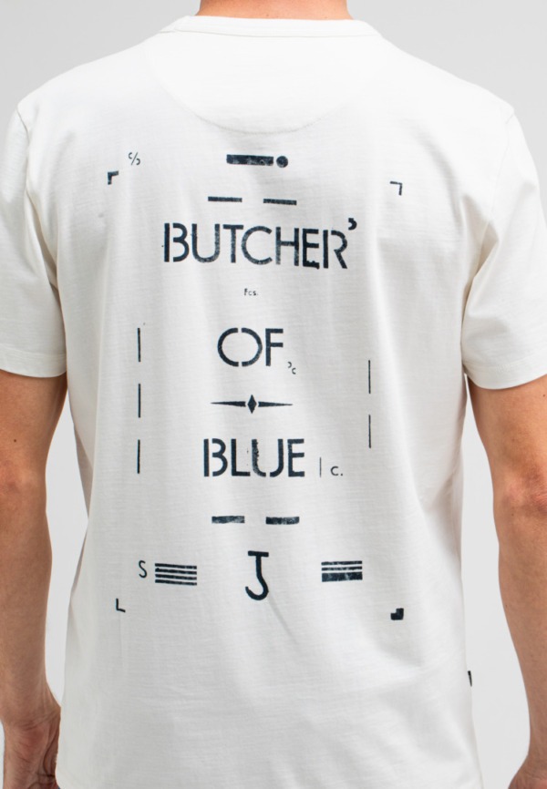 BUTCHER OF BLUE Army Stencil Tee Titan White
