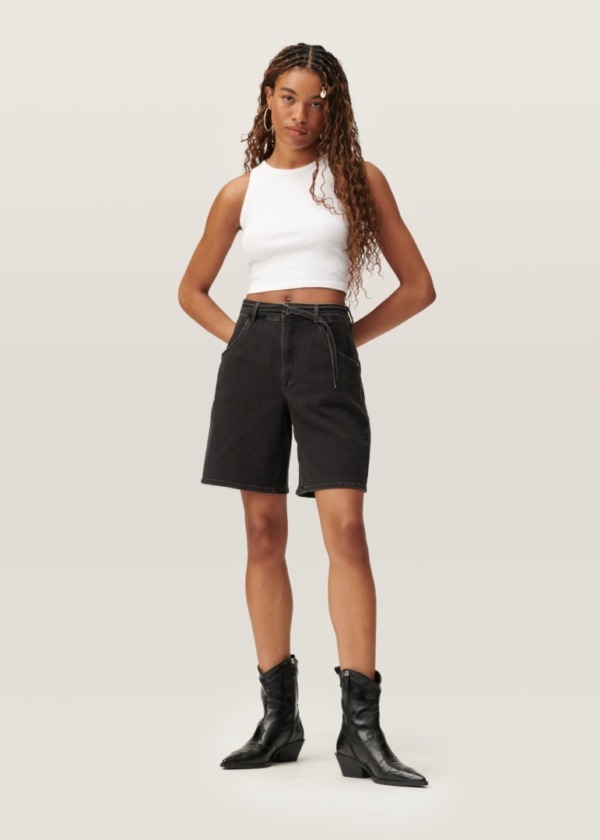 DAWN DENIM Blinky Shorts Black Denim
