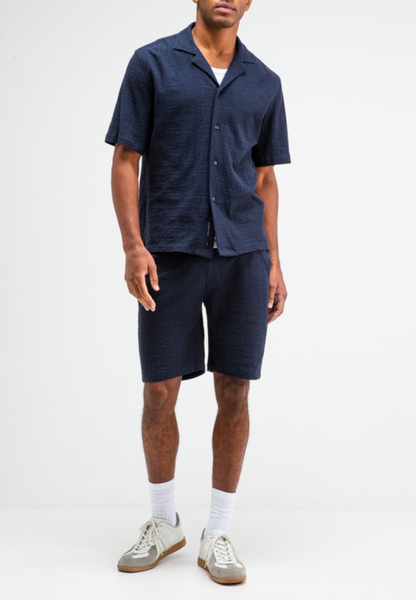 BUTCHER OF BLUE Ripley Structure Shirt Alaska Blue