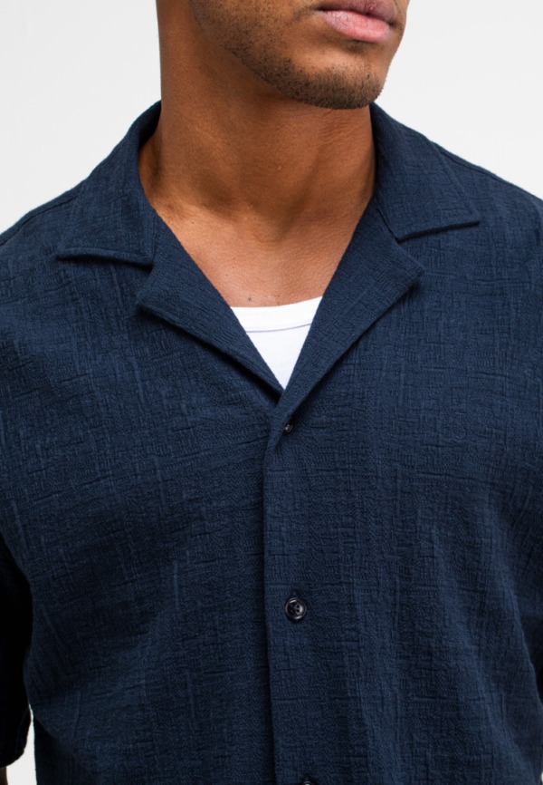 BUTCHER OF BLUE Ripley Structure Shirt Alaska Blue