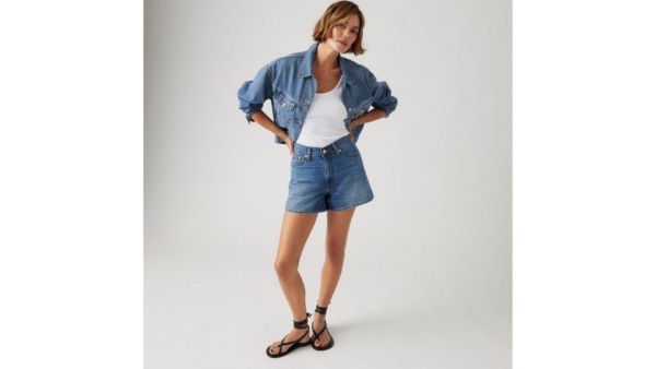 LEVIS 80`s Mom Shorts Cool City Whip