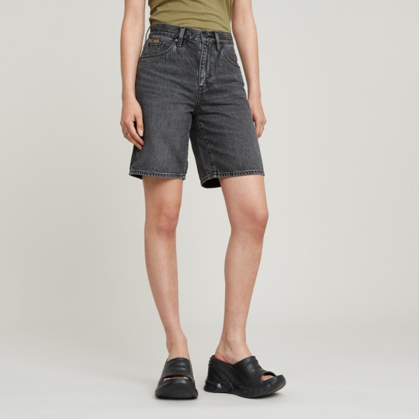 G-STAR RAW Viktoria Bermuda Shorts Clean Edge Grau