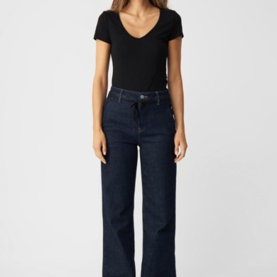 DAWN DENIM Dew Flared Soft Denim - French Pocket - Raw Blue