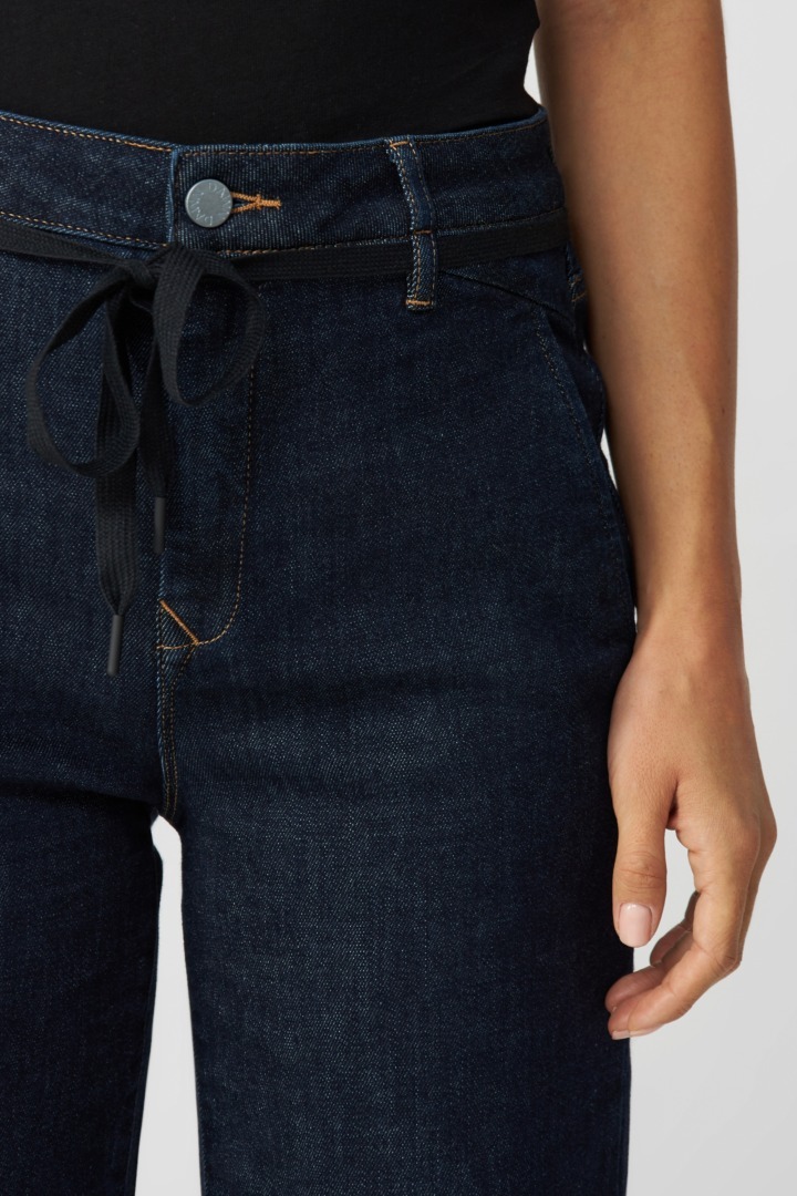 DAWN DENIM Dew Flared Soft Denim - French Pocket - Raw Blue