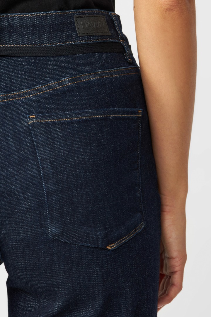 DAWN DENIM Dew Flared Soft Denim - French Pocket - Raw Blue
