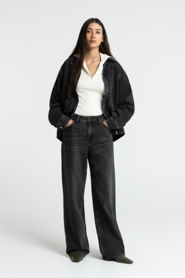 KINGS OF INDIGO Joan Blue Vilma Brown Black Worn Loose Fit Jeans