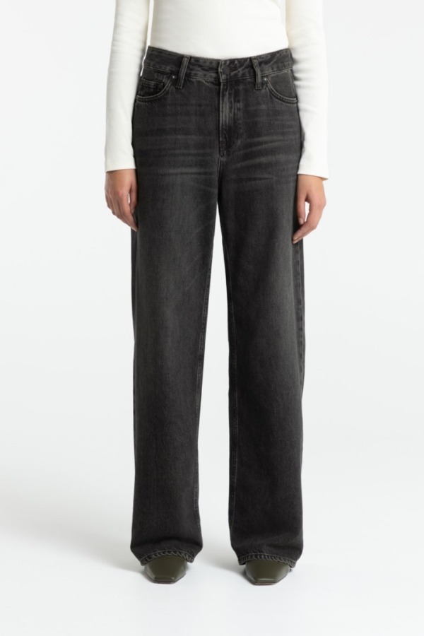KINGS OF INDIGO Joan Blue Vilma Brown Black Worn Loose Fit Jeans