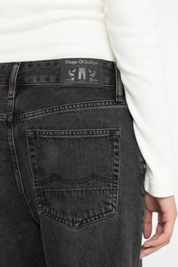 KINGS OF INDIGO Joan Blue Vilma Brown Black Worn Loose Fit Jeans