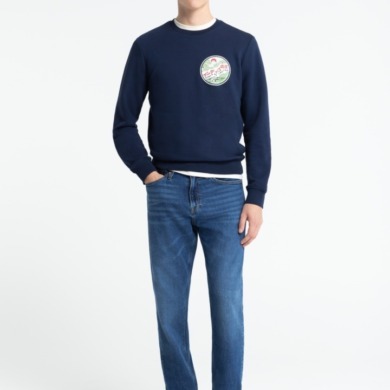 KINGS OF INDIGO Addo Cotton Flex Mid Blue Tapered Fit Jeans