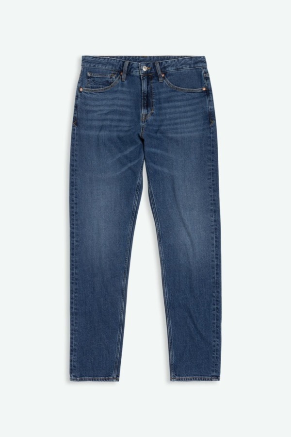 KINGS OF INDIGO Addo Cotton Flex Mid Blue Tapered Fit Jeans