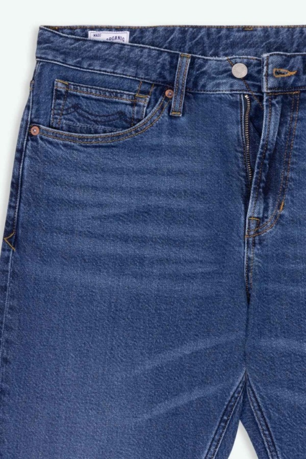 KINGS OF INDIGO Addo Cotton Flex Mid Blue Tapered Fit Jeans