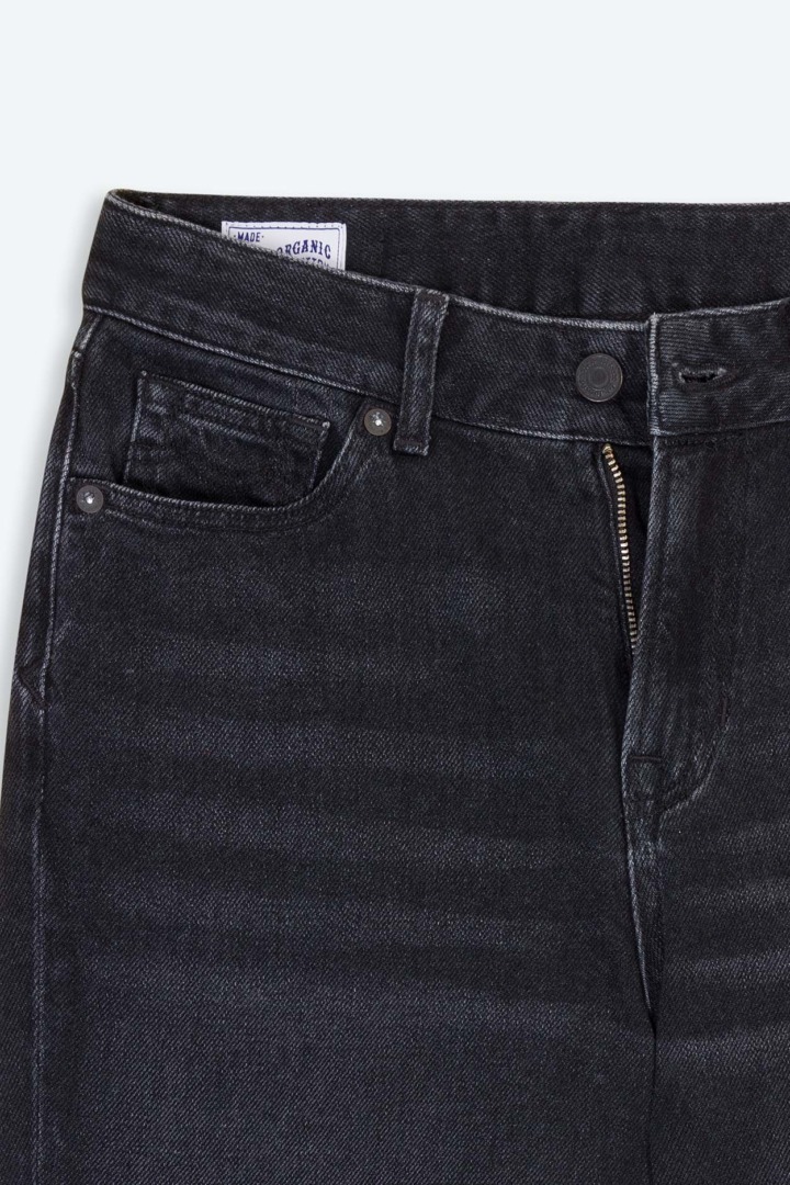 KINGS OF INDIGO Kukiko Cotton Flex Black Flared Jeans