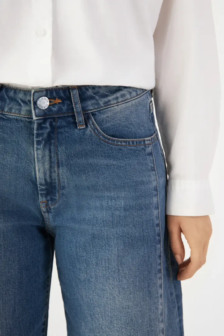 DAWN DENIM Ash Barrel Leg - Cutline