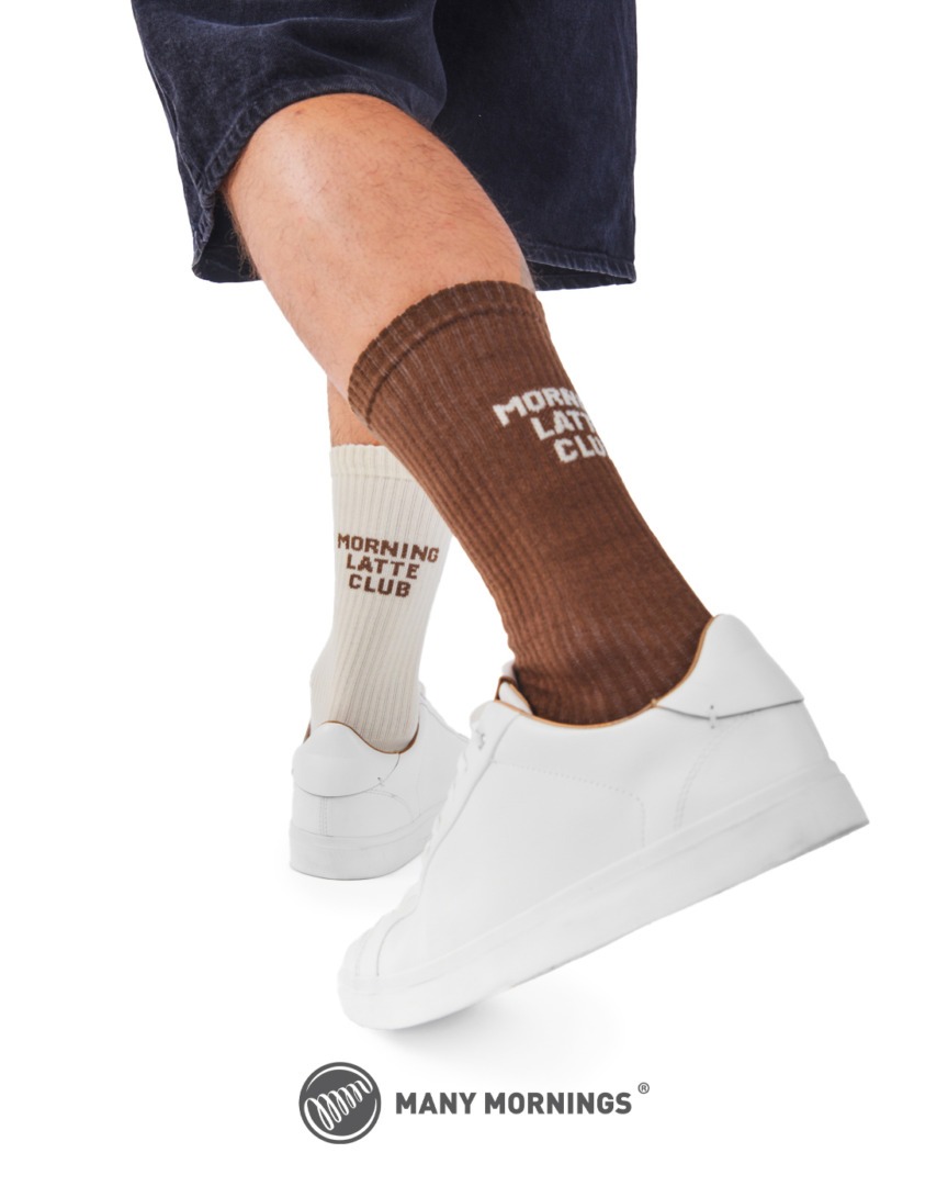 Sportliche Socken Latte Club Many Mornings