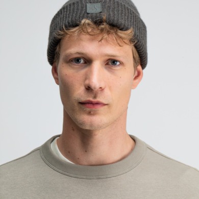 BUTCHER OF BLUE Army Wool Hook Beanie Mocha Brown