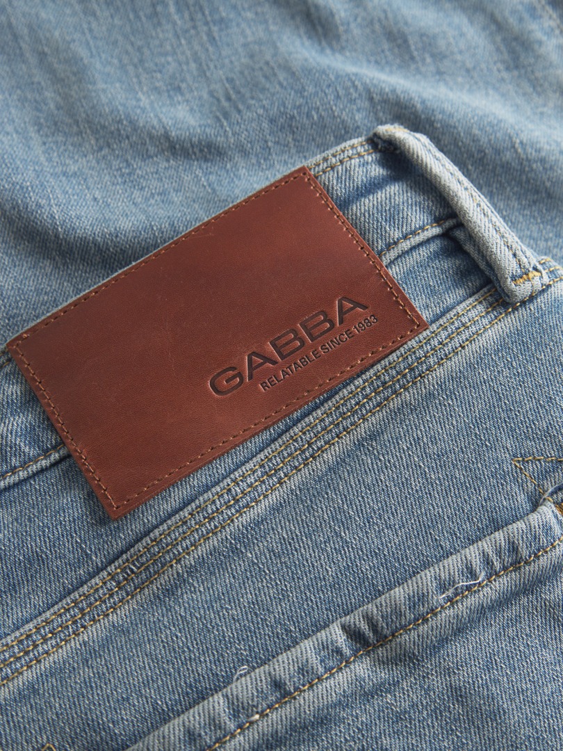 GABBA Max Cros Lt. Blue Denim Loose Fit Jeans